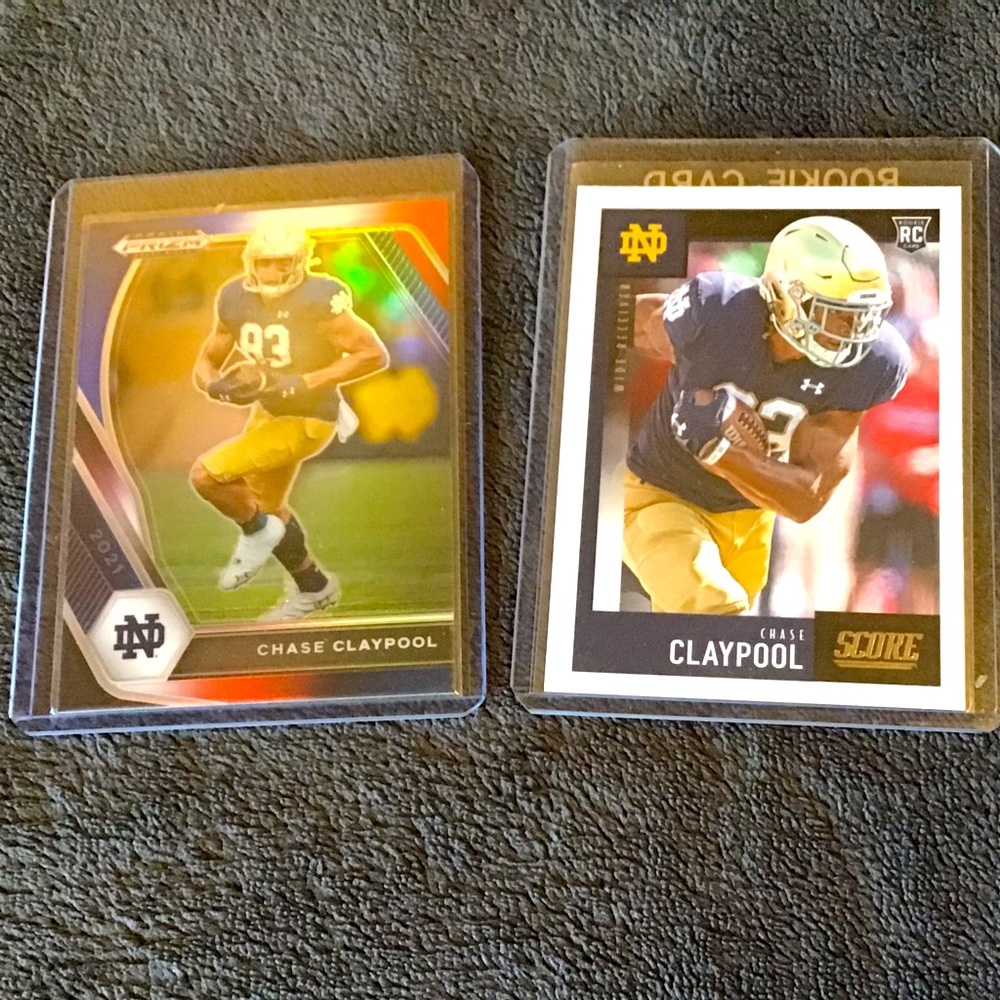 Chase Claypool RC 2023 Panini Score & 2021 Panini Prizm draft picks 2021 Rookie